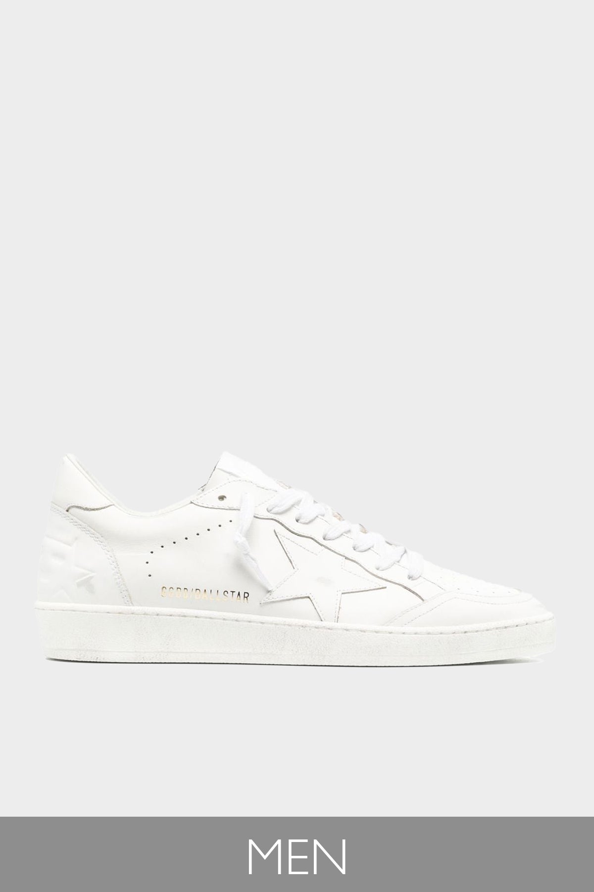 Ball-Star Optic White Leather Men Sneaker