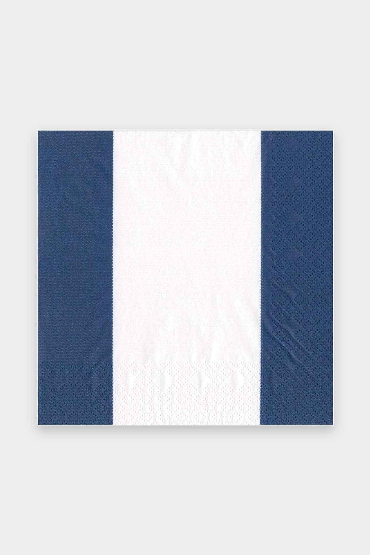 Bandol Stripe Paper Luncheon Napkins in Navy