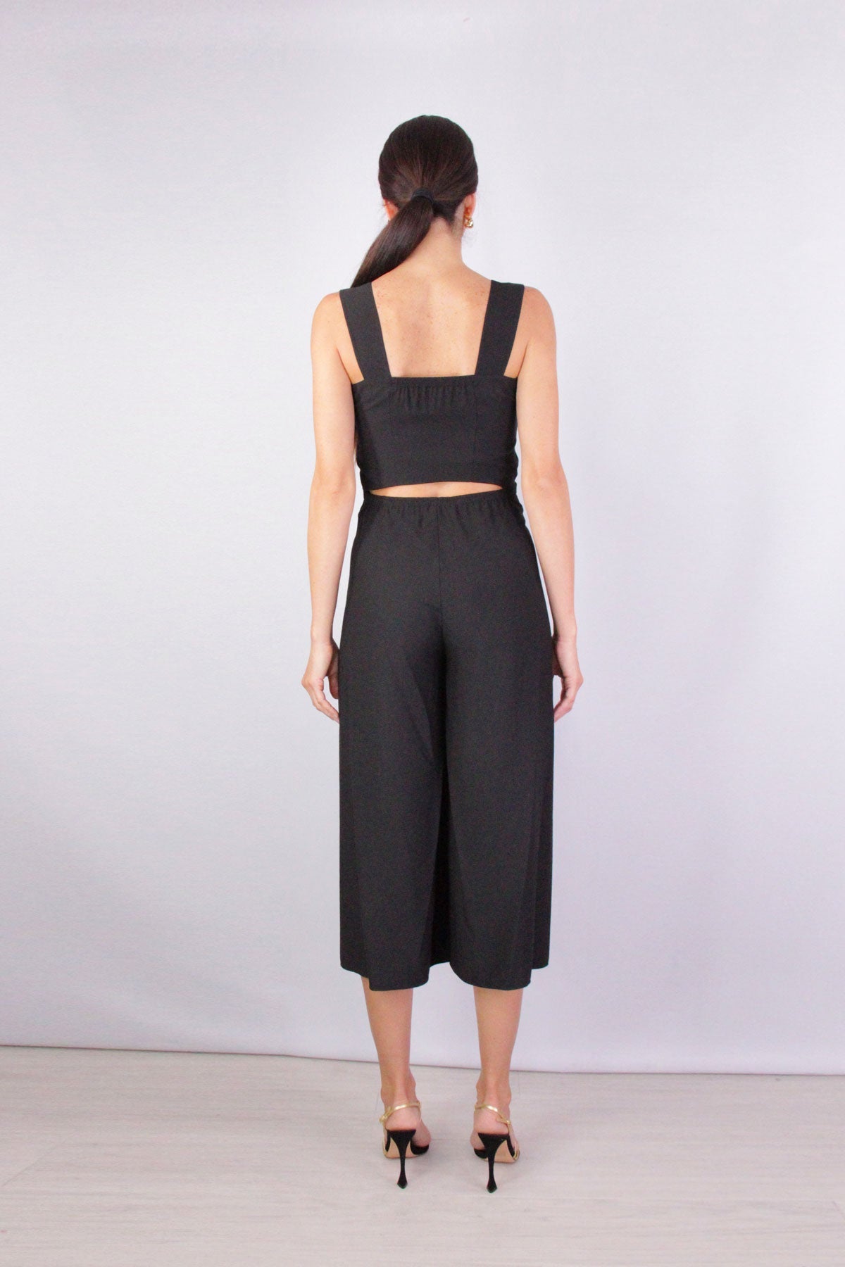 Belted Jumpsuit in Black