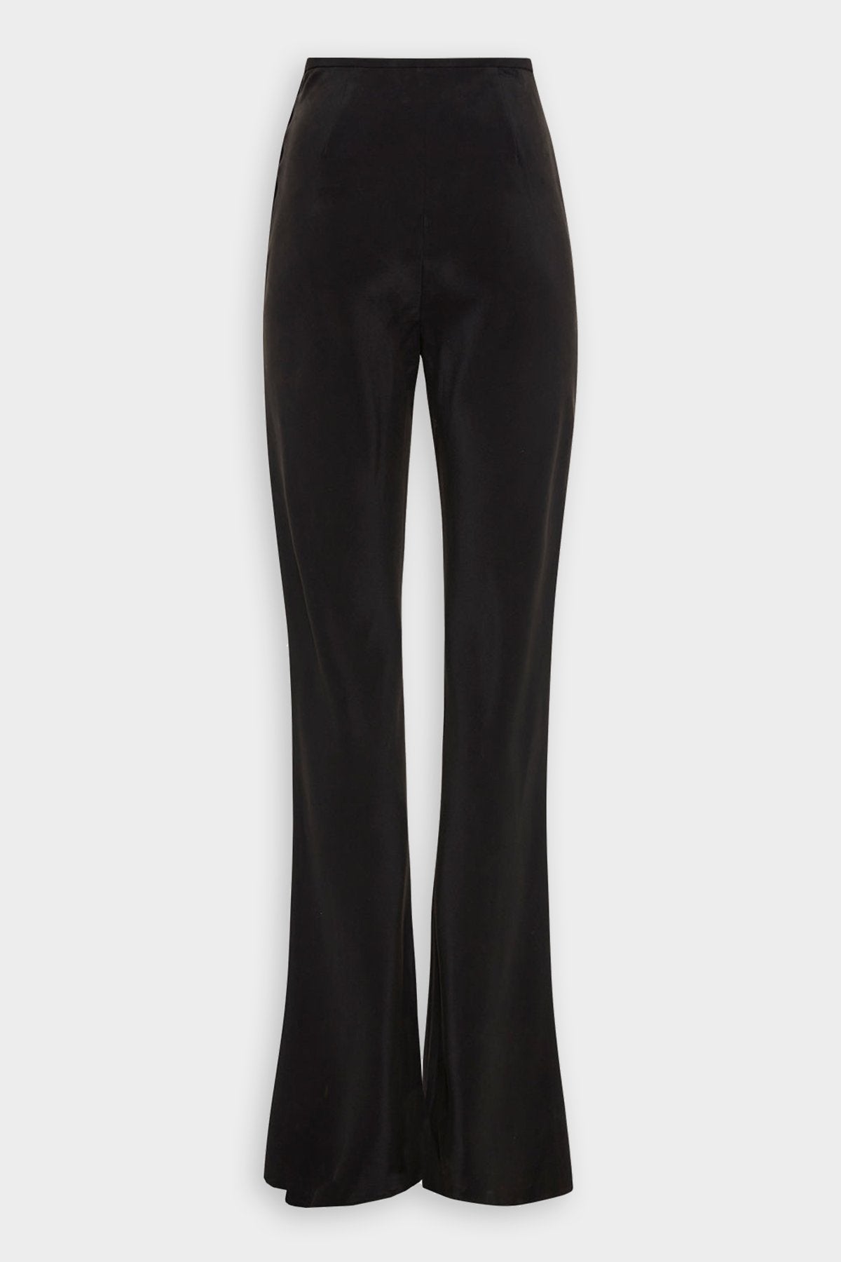 Bias Silk Pant in Black