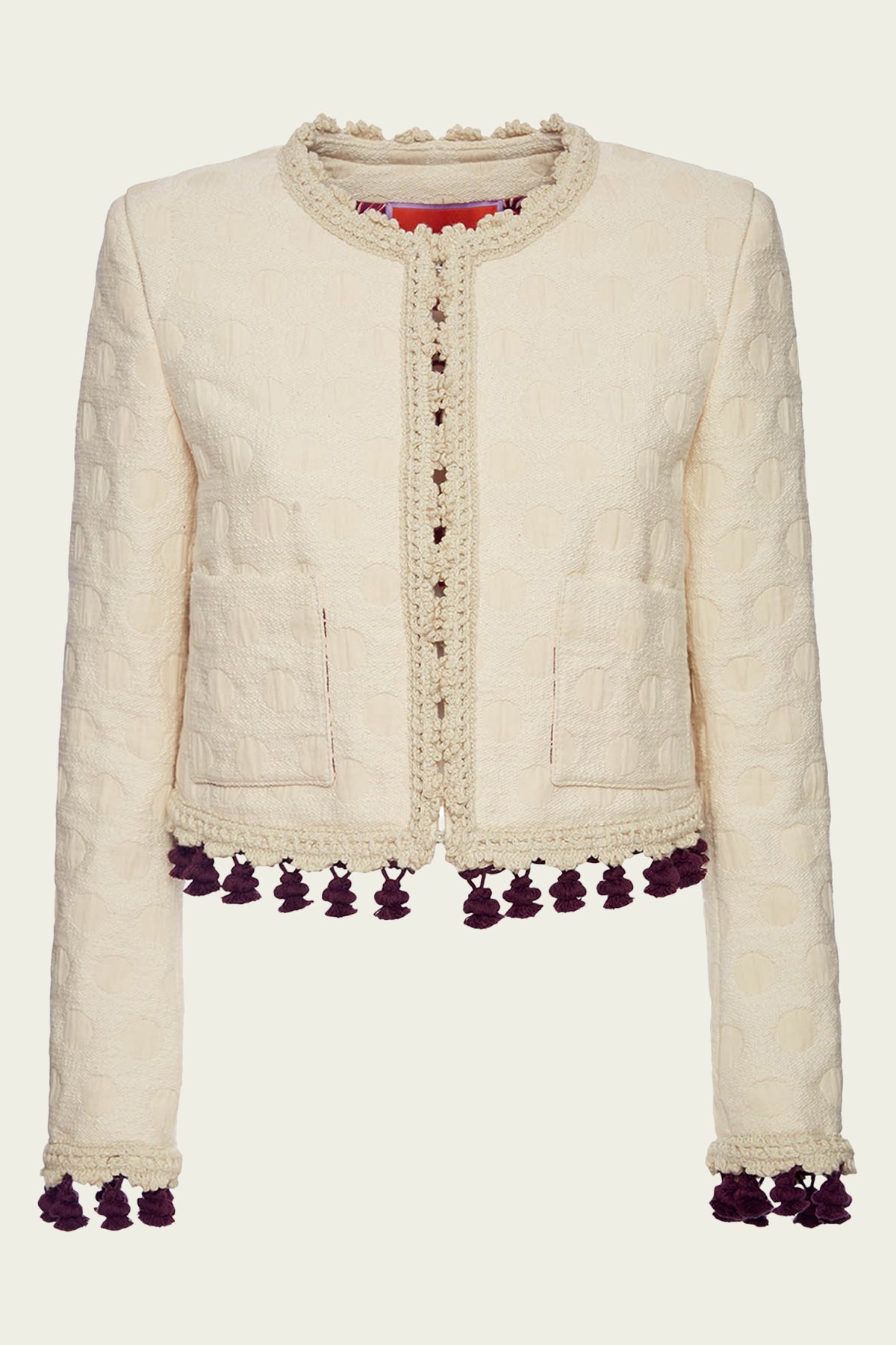 Bijoux Jacket Embroidered in Creamy