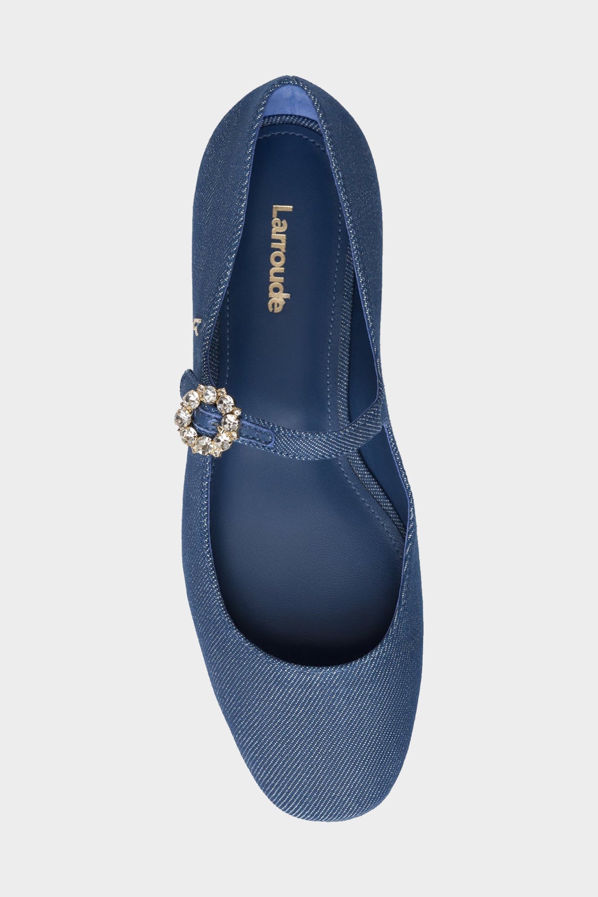 Blair Ballet Flat in Blue Denim