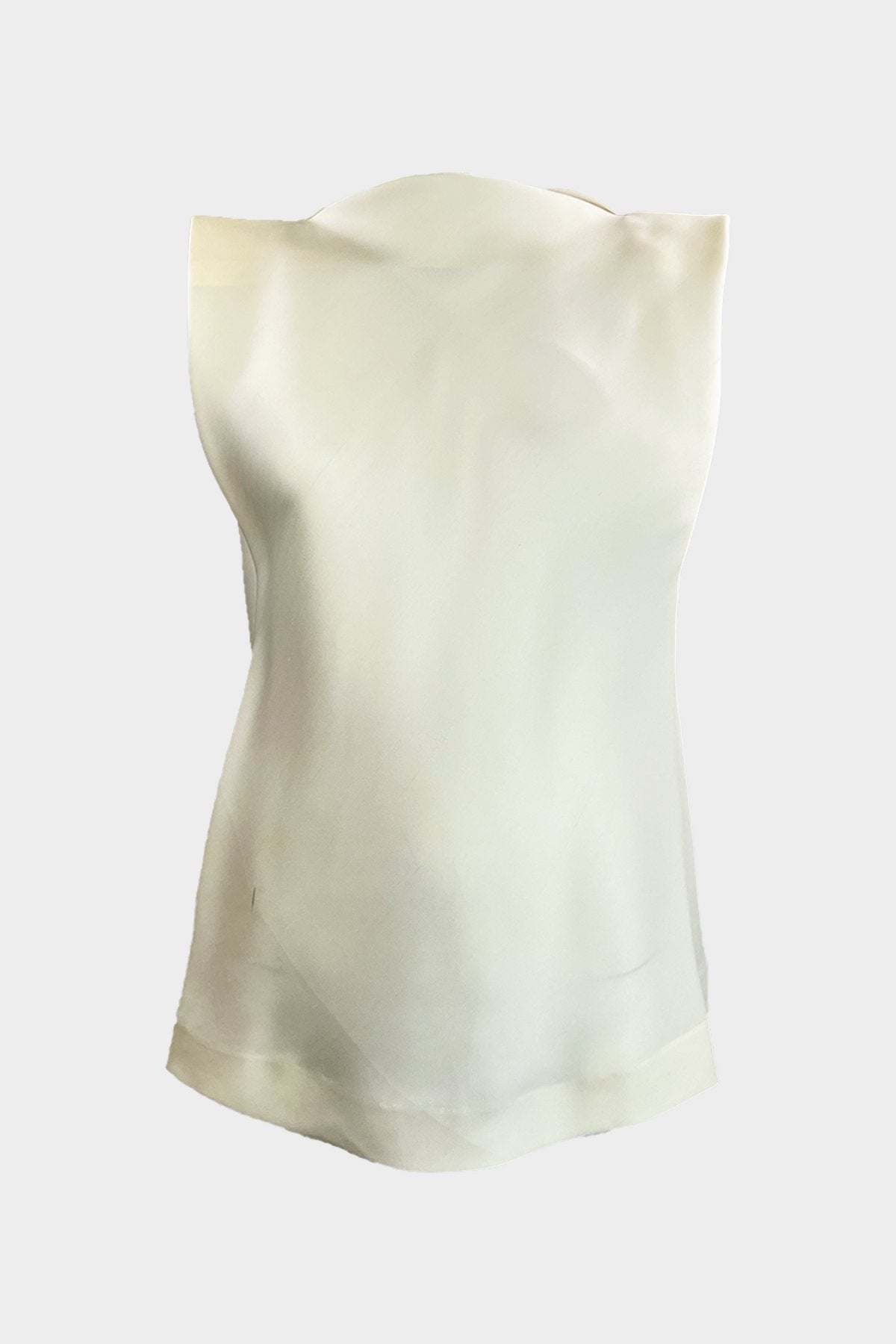 Boatneck Vietnamese Silk Blouse in Cream