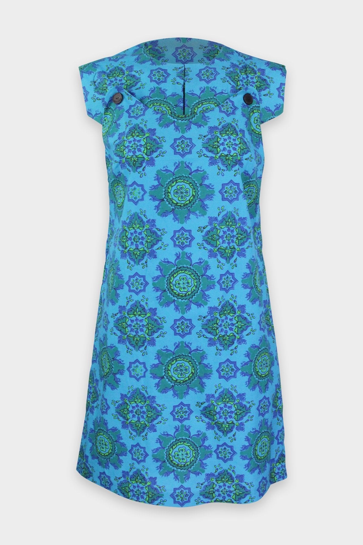 Breva Dress in Blue Multi