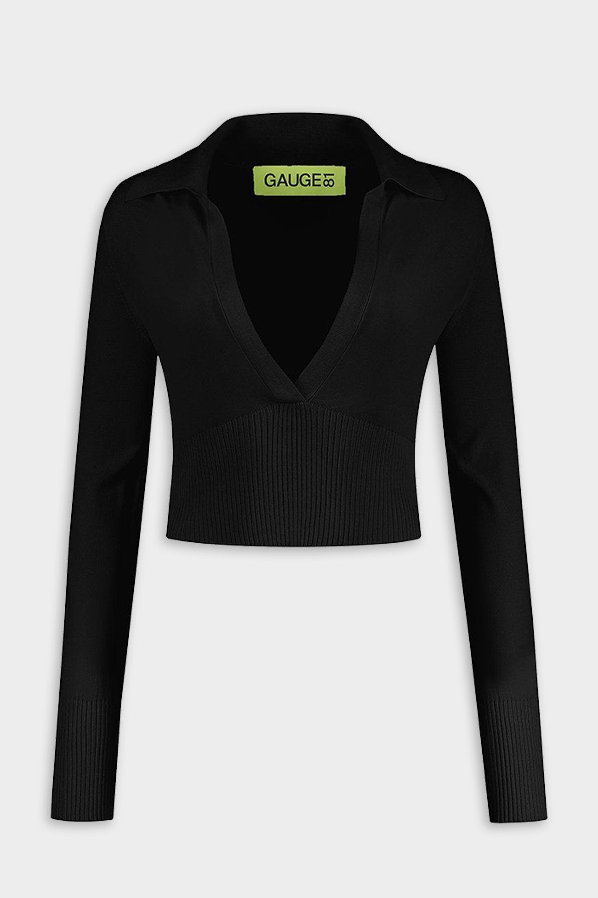 Burgos Long Sleeve Knit Top in Black