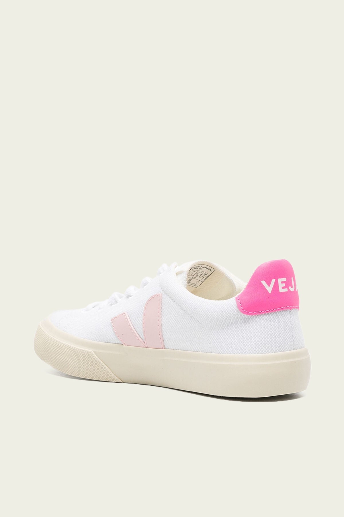 Campo Canvas Sneaker in White Petale Sari