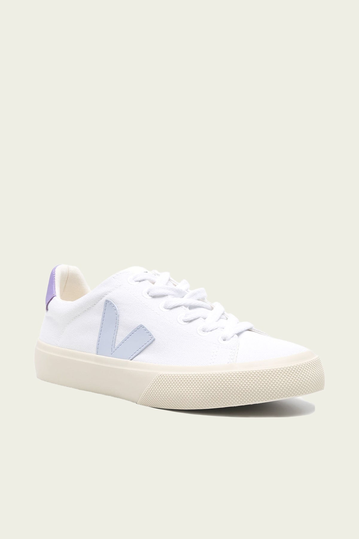 Campo Canvas Sneaker in White Swan Lavender