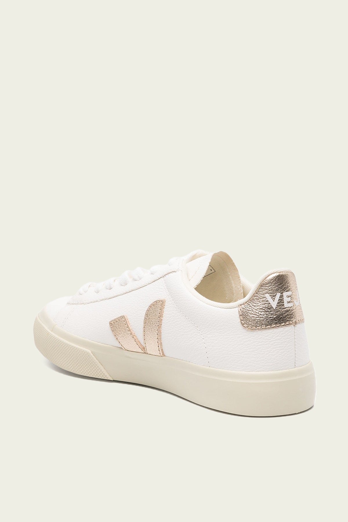 Campo Chromefree Leather Sneaker in White Platine