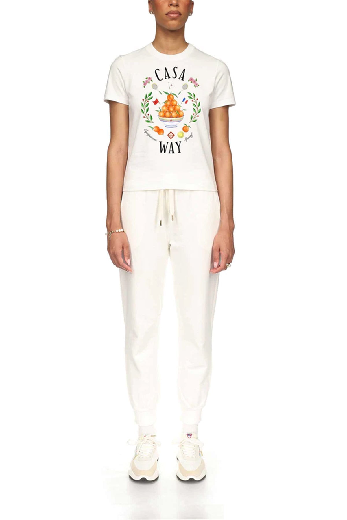 Casa Way Printed T-Shirt in White