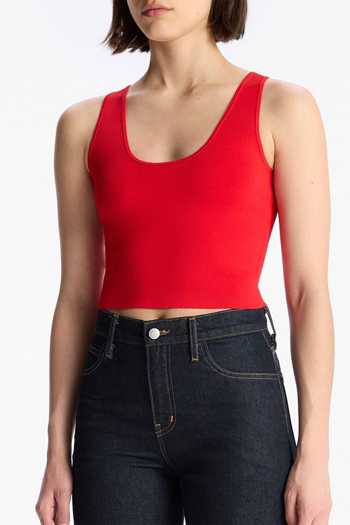 Cleo Knit Top in Vibrant Red