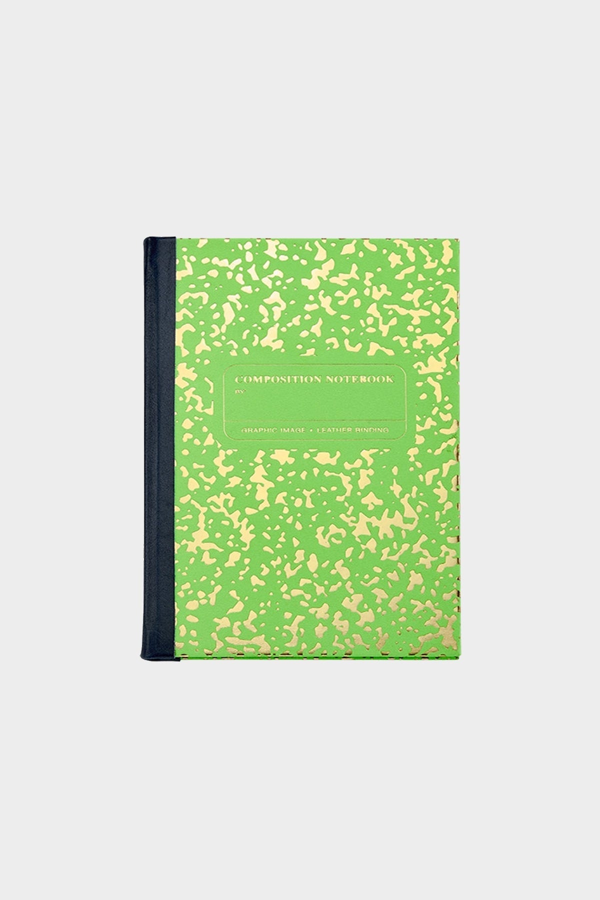 Composition Notebook in Neon Green/Gold