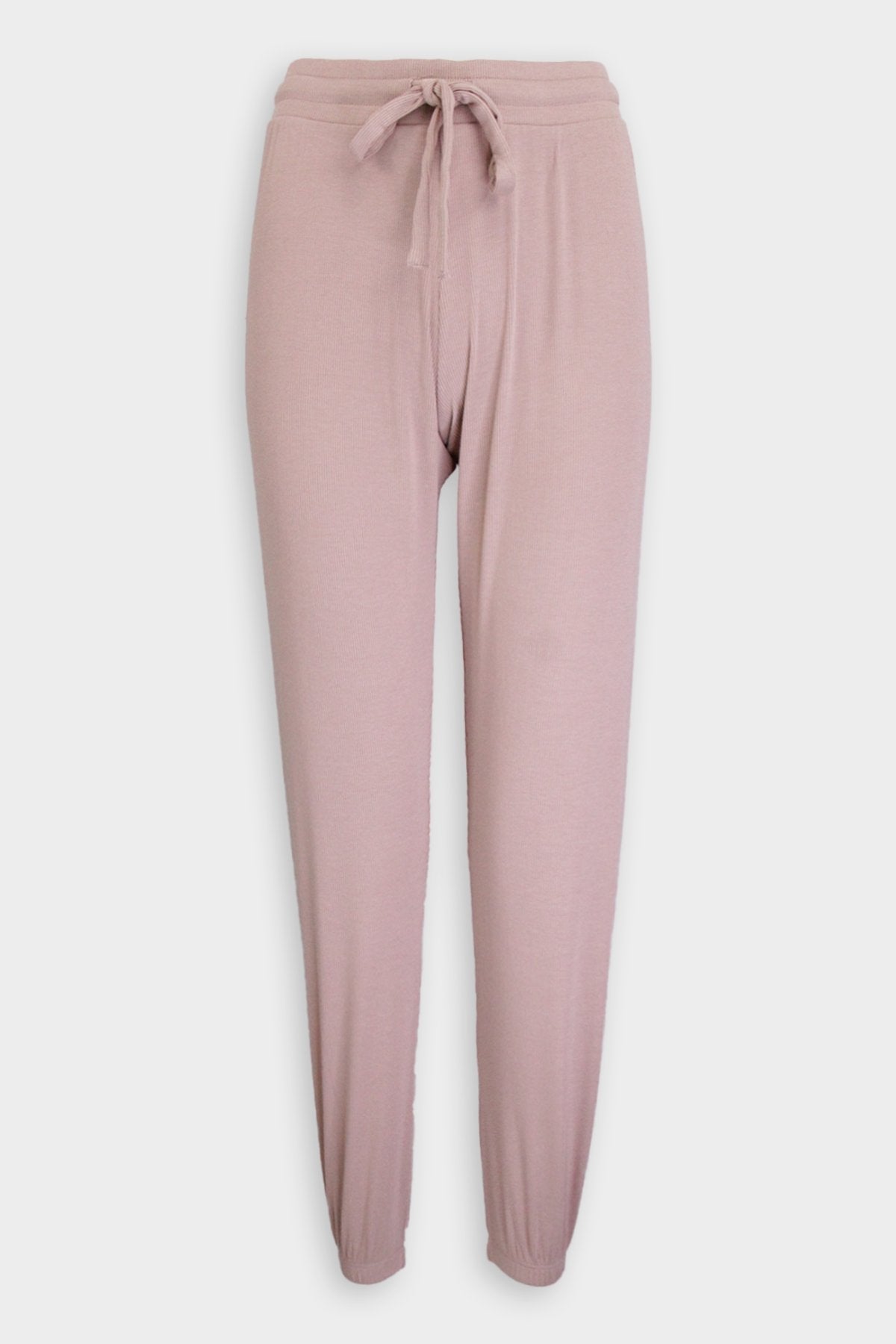 Core Ribbed Jogger in Nude