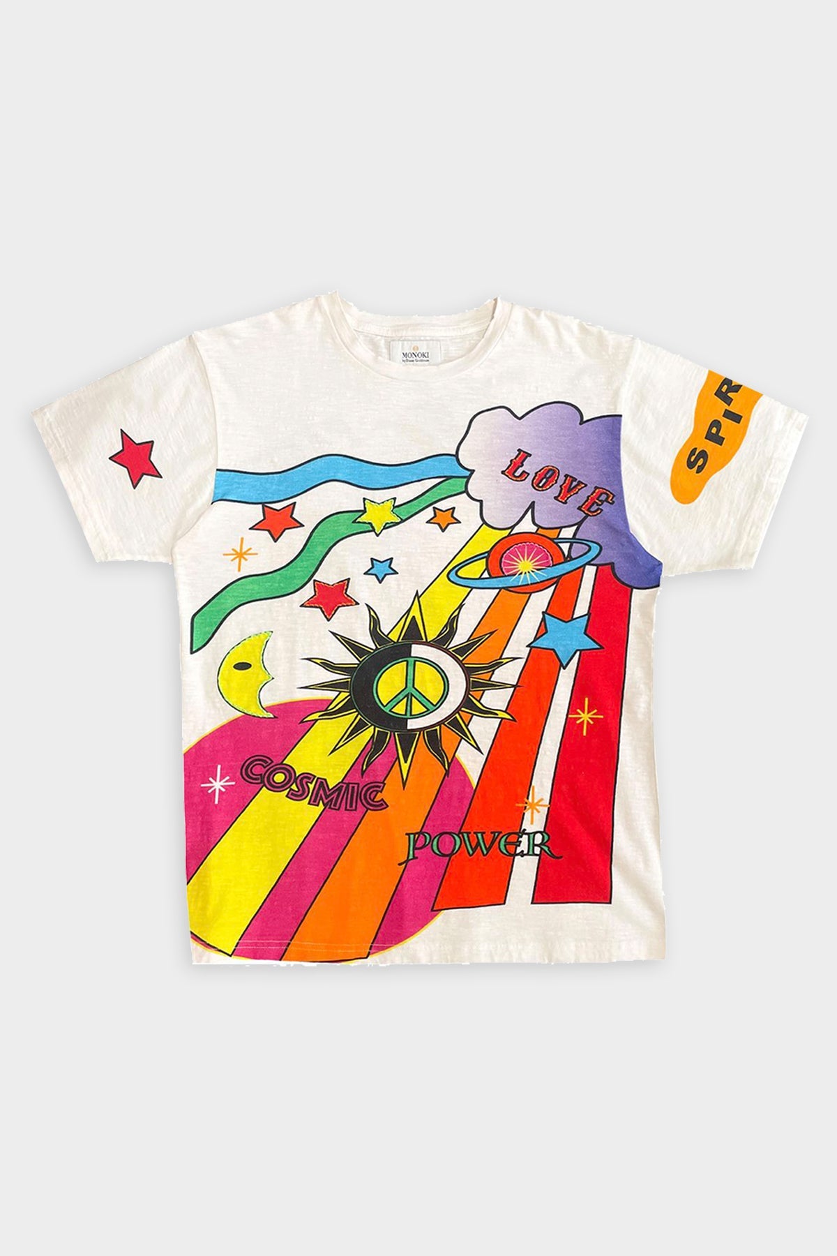 Cosmic Tee Shirt in White Multi