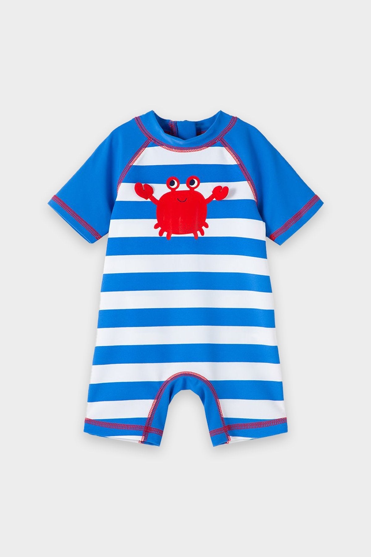 Crab Rashguard Suit in Blue