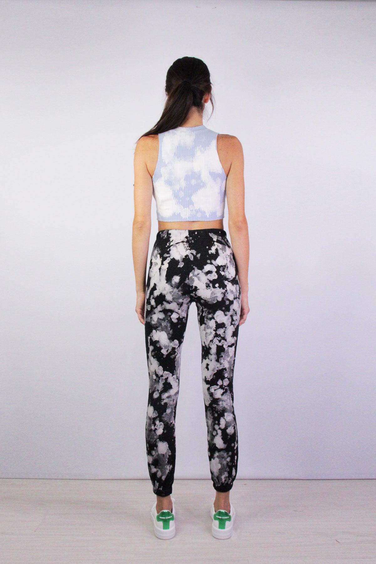 Ibiza Crop Tank in Crystalline Splatter