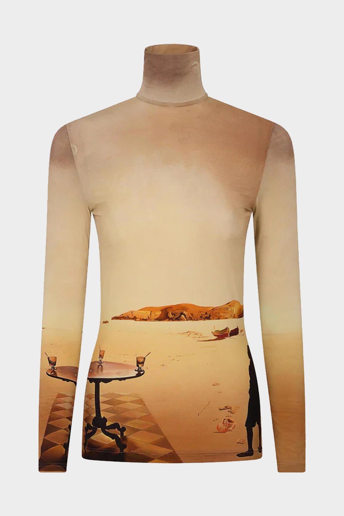 Dali's Sun-Table Turtleneck Top in La Table Solaire