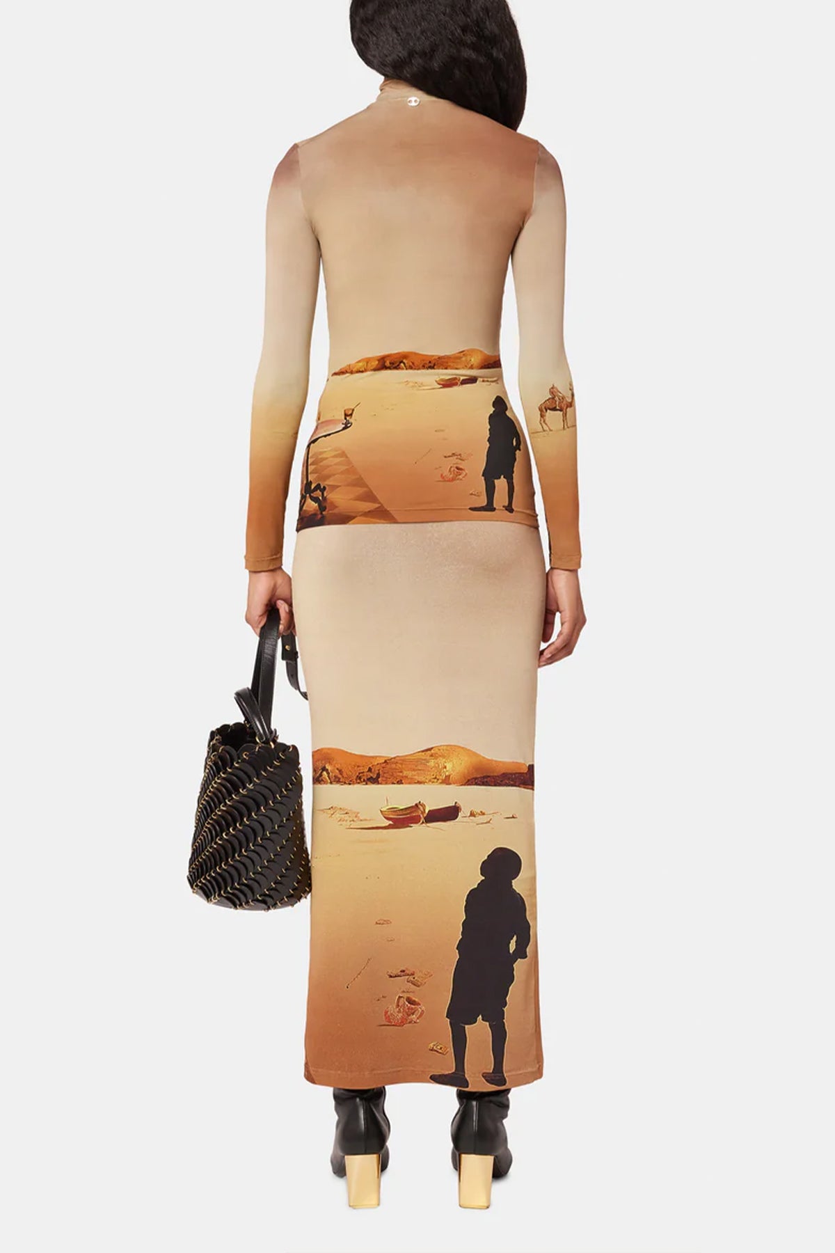 Dali's Sun-Table Turtleneck Top in La Table Solaire