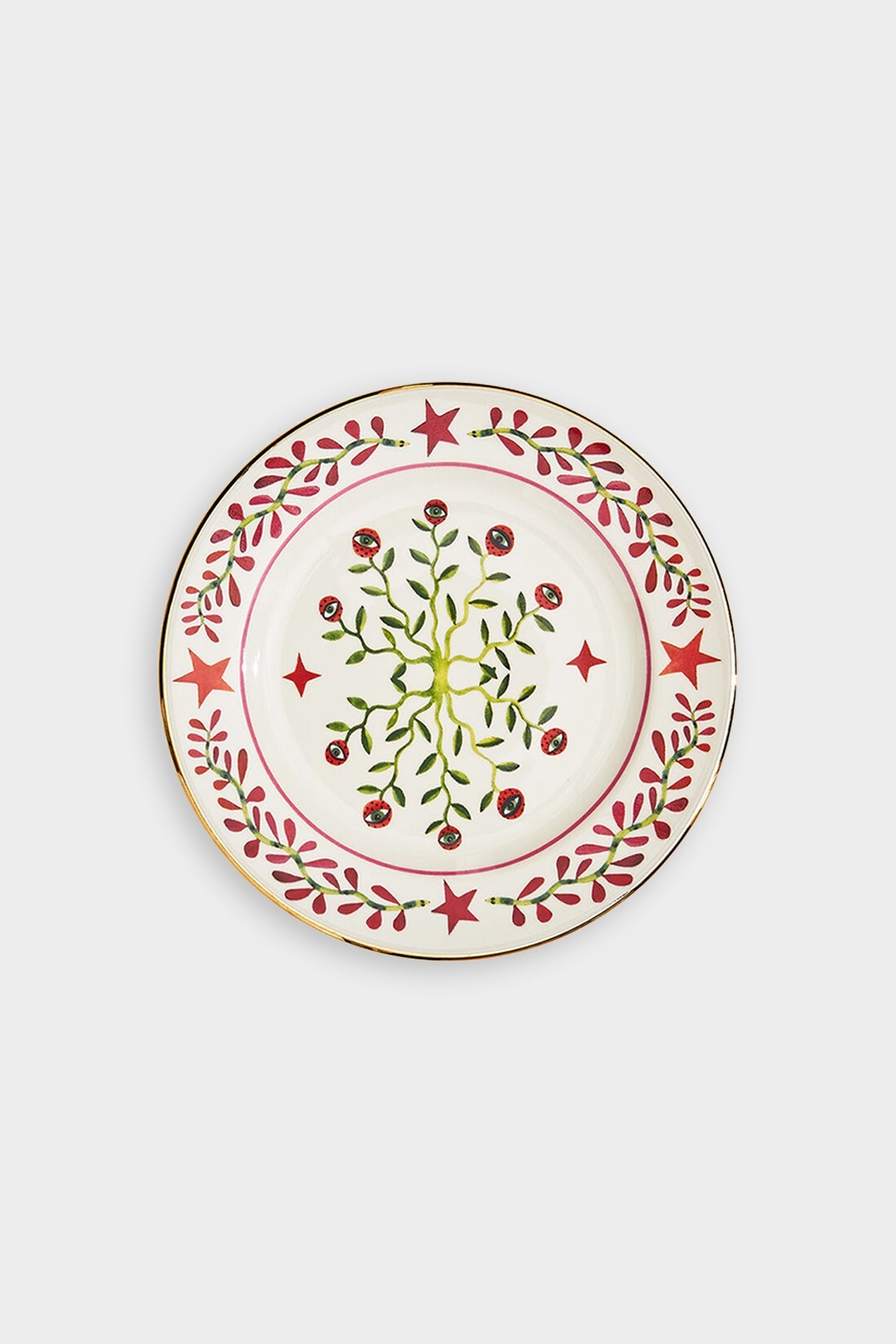 Dessert Plate Set of 2 in Eye Vines