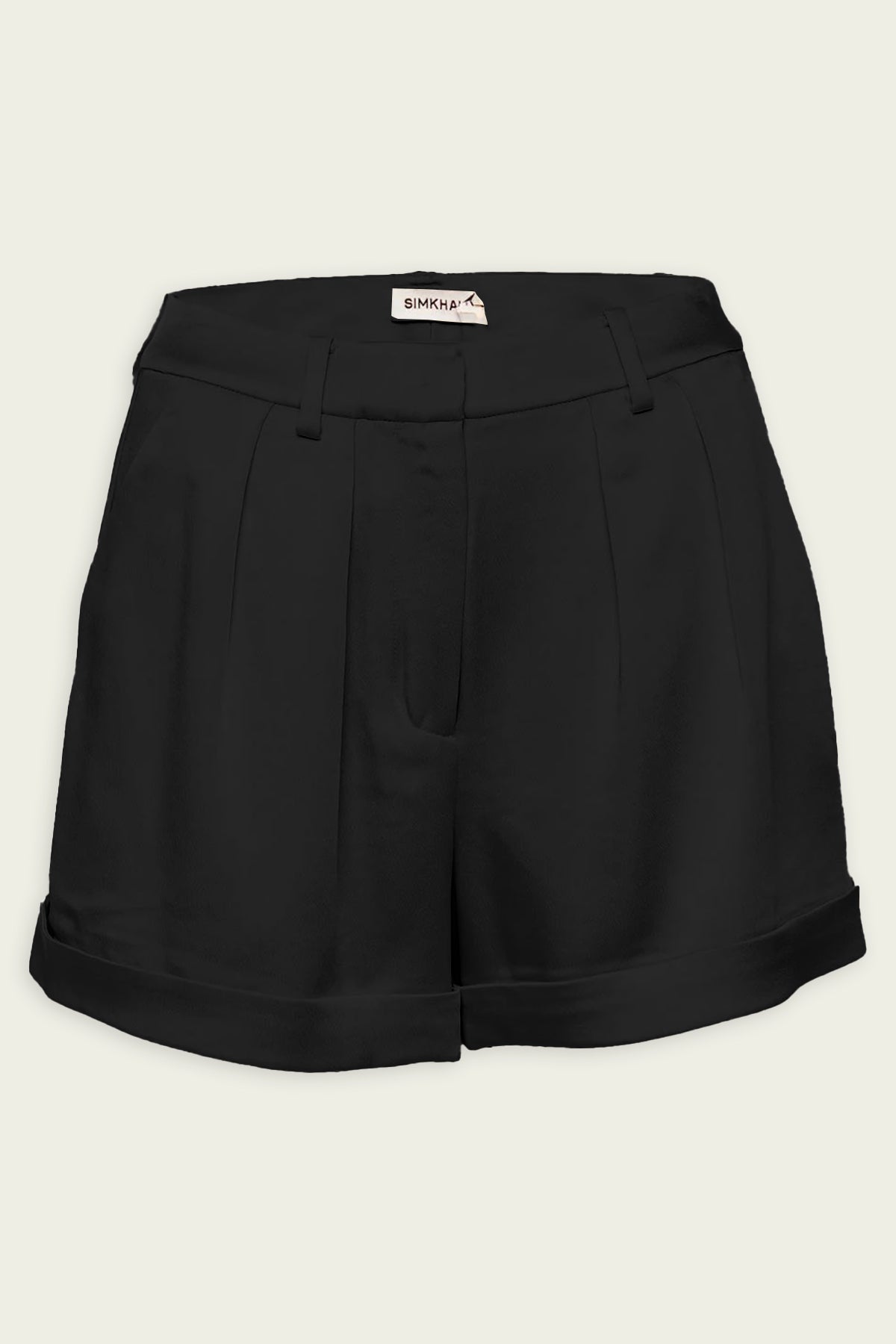 Devan Pleater Shorts in Black