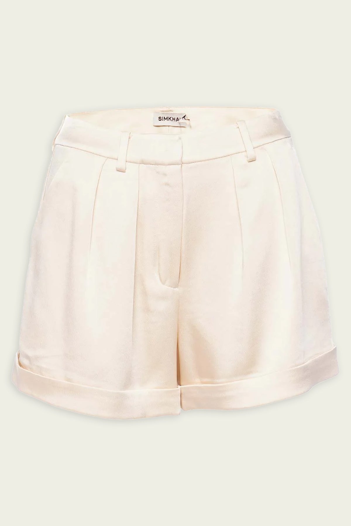 Devan Pleater Shorts in Ecru