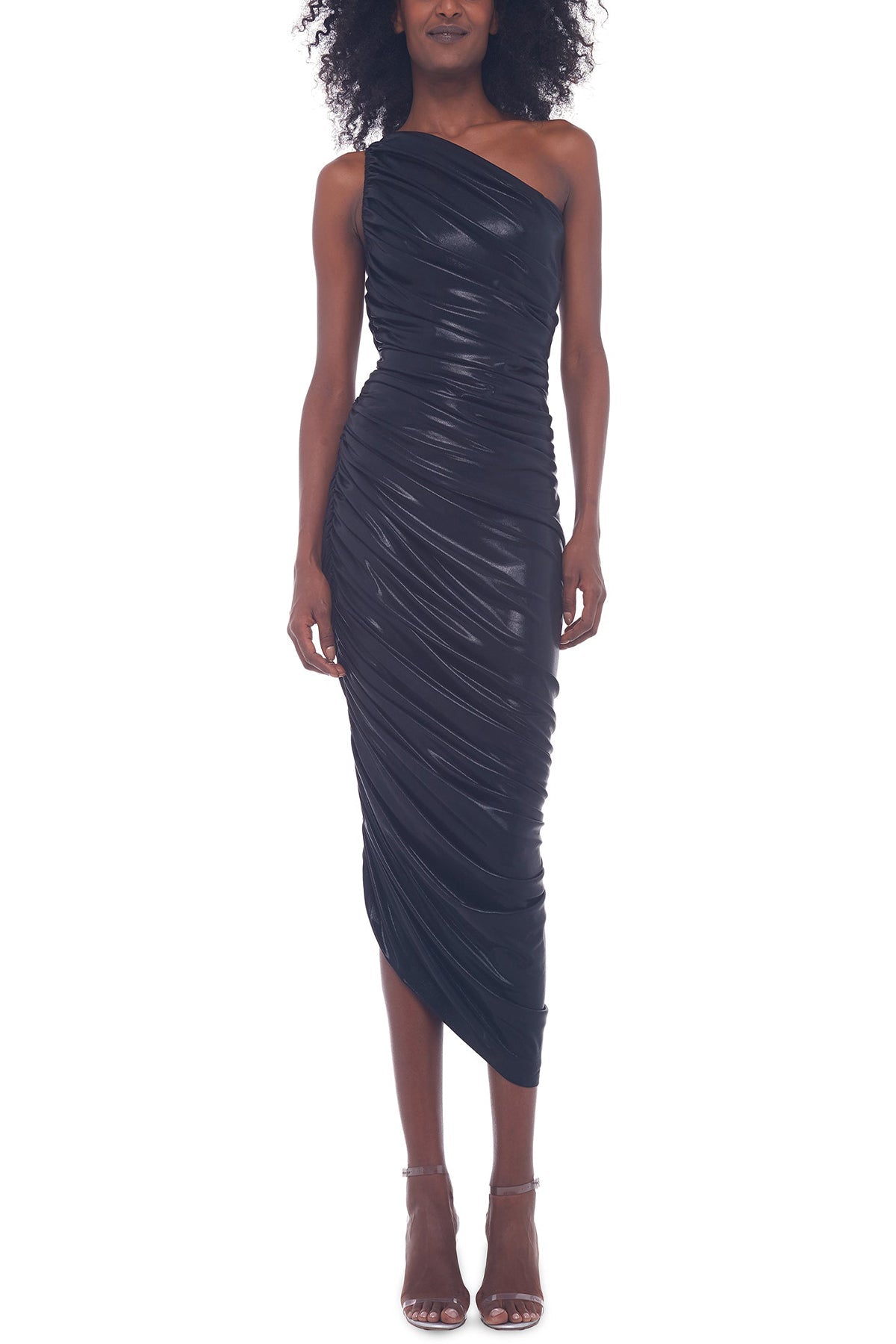 Diana Gown in Black Metallic