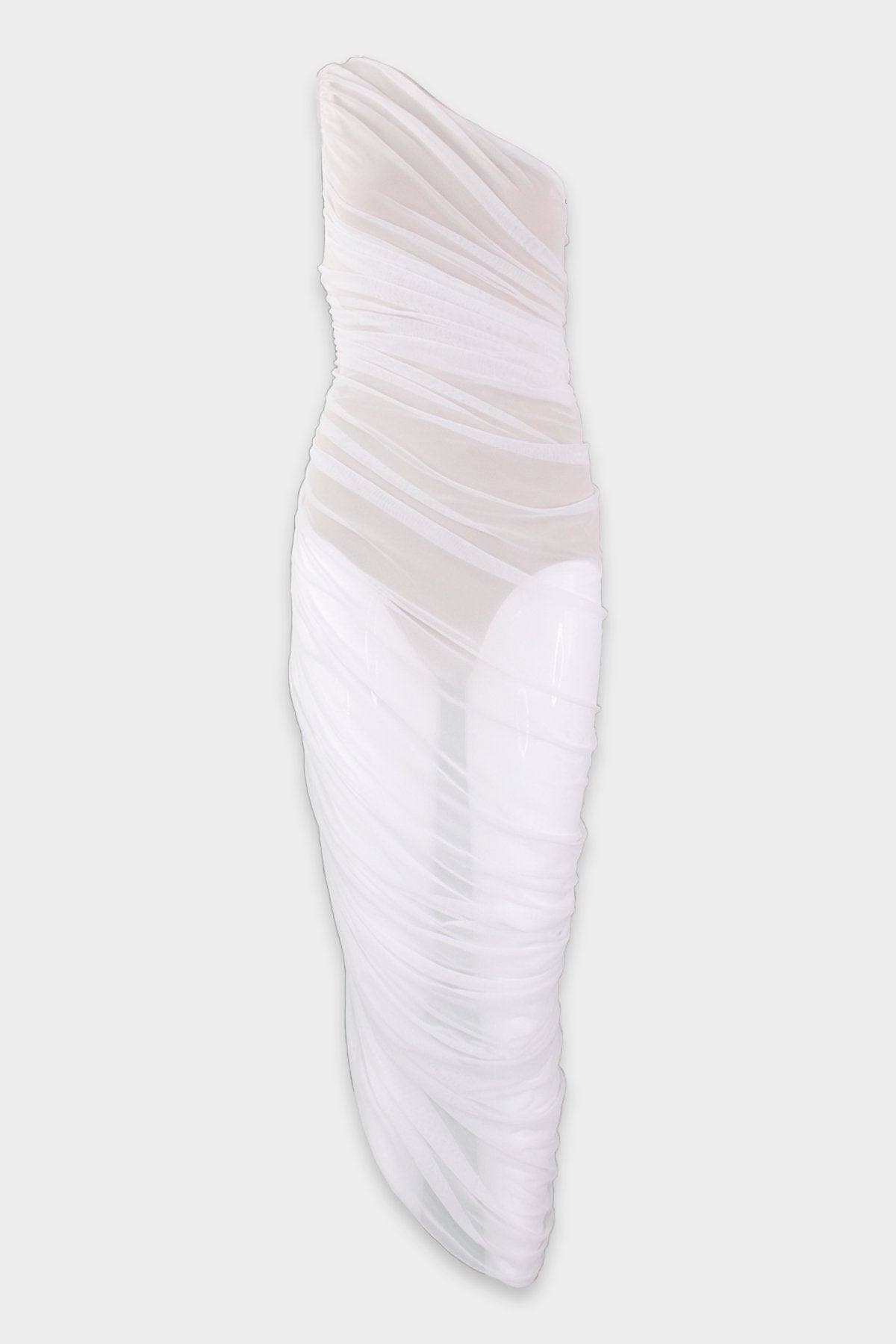 Diana Gown in White Mesh