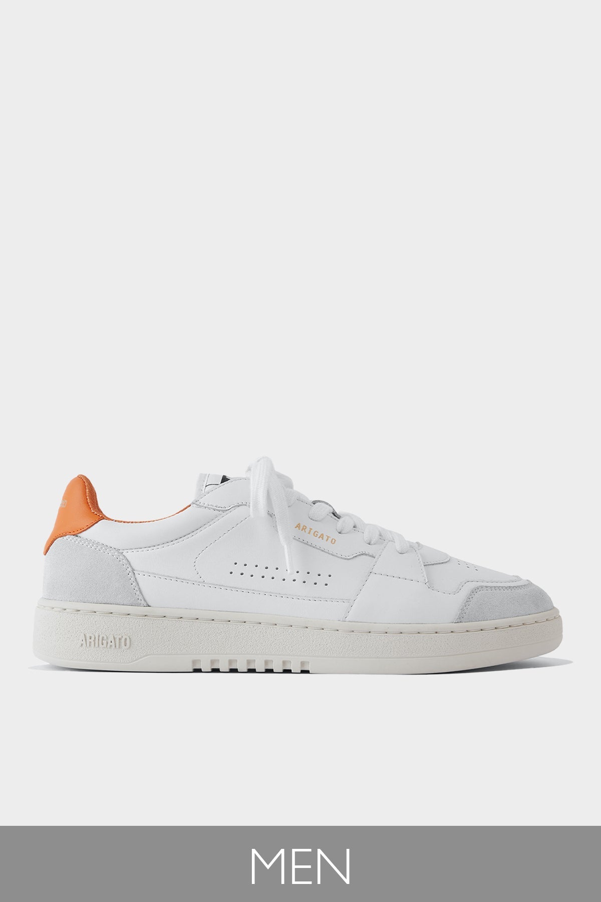 Dice Lo Men Sneaker in White Orange