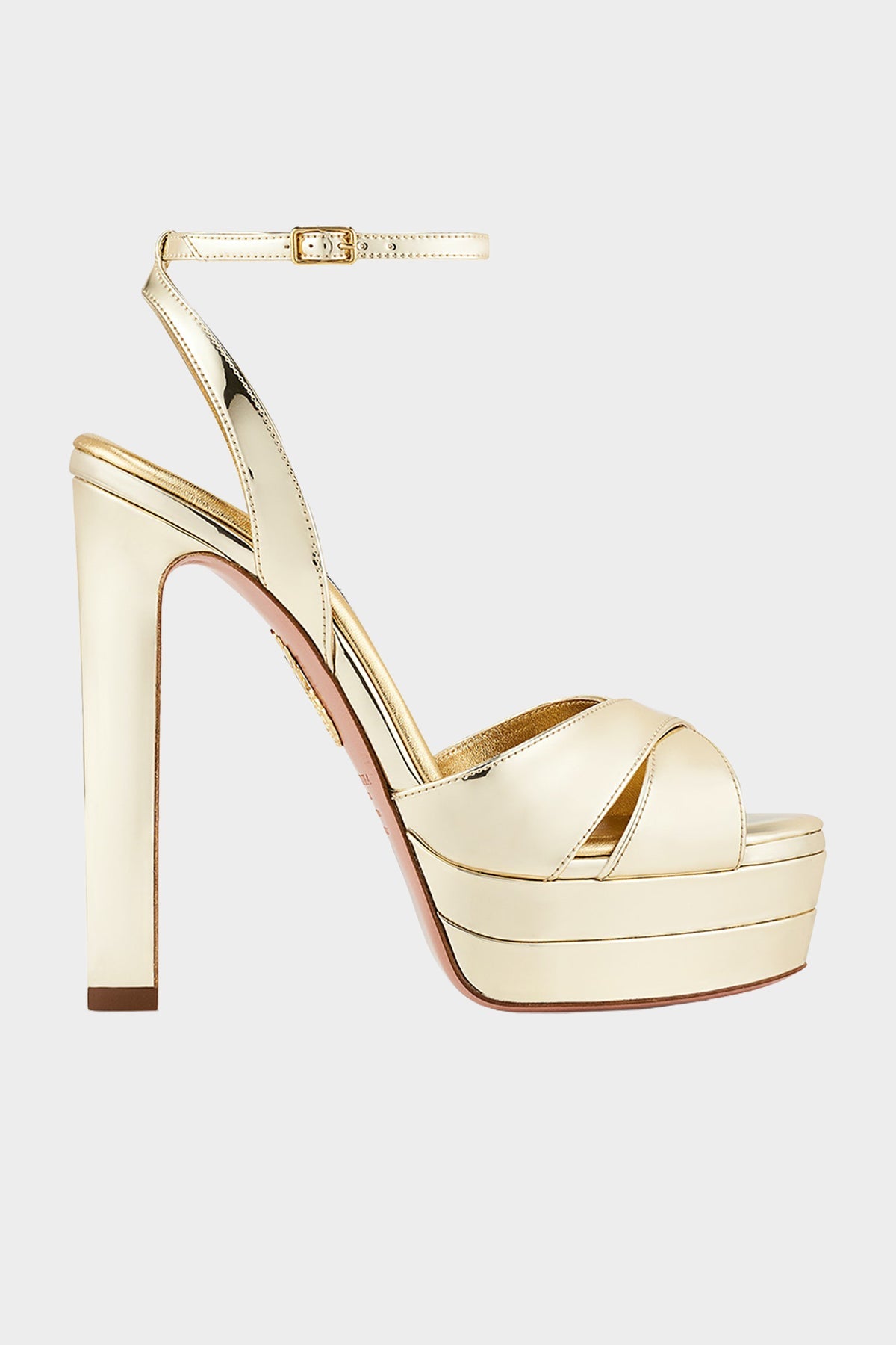 Divine Sandal Plateau 130 in Gold