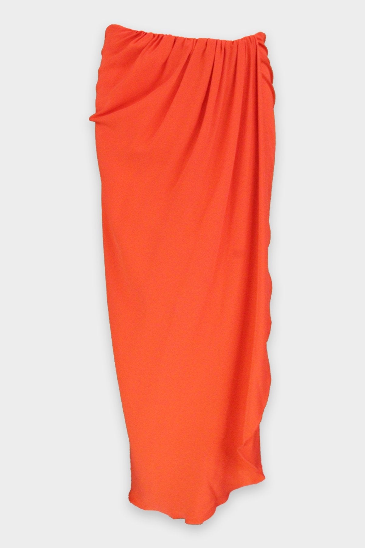 Draped Skirt in Tangerine