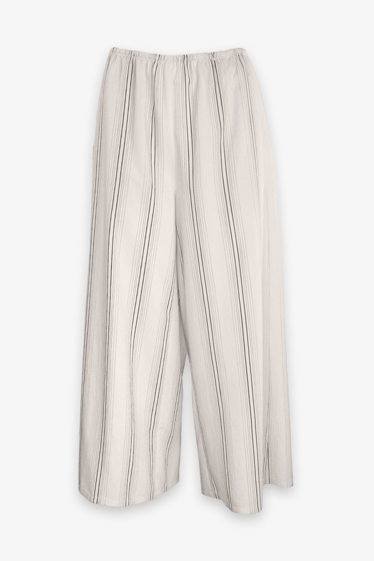 Drapey Stripe Culotte in Bone