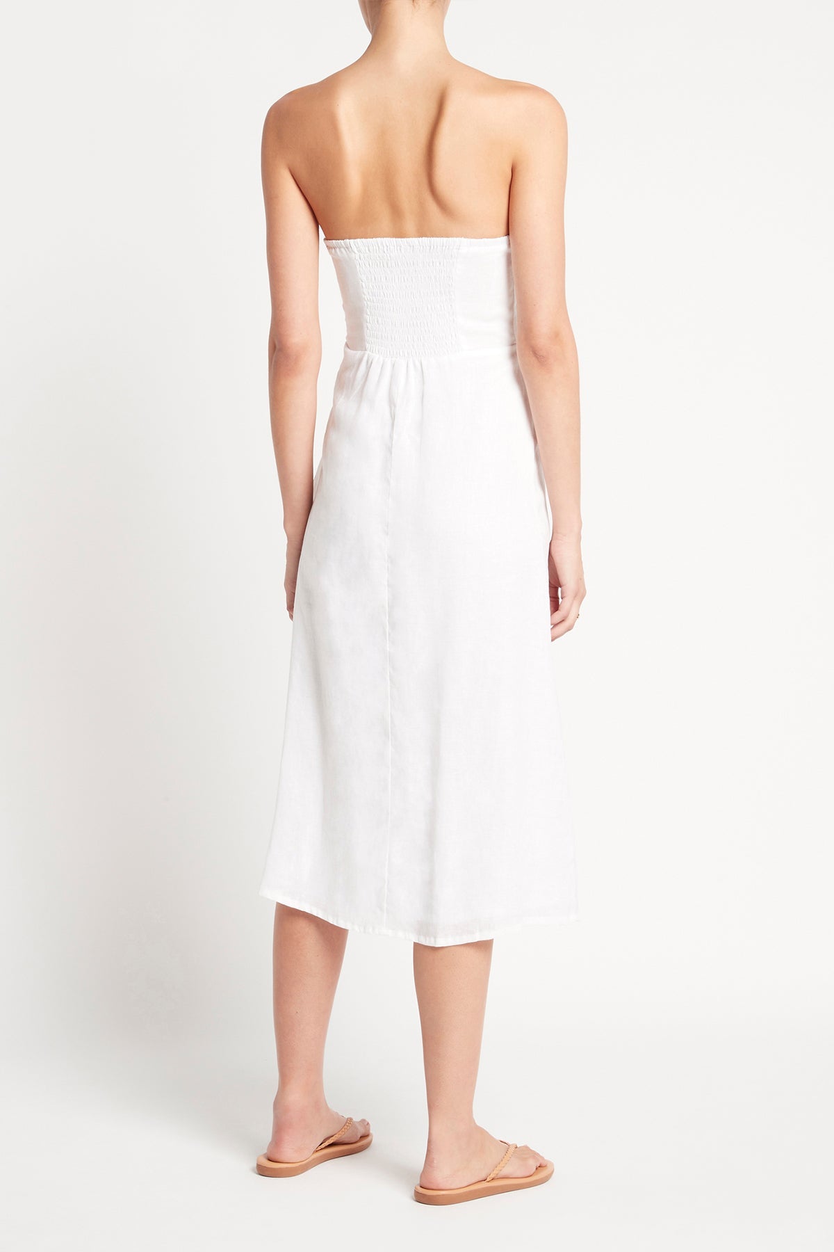 El Mar Midi Dress in White