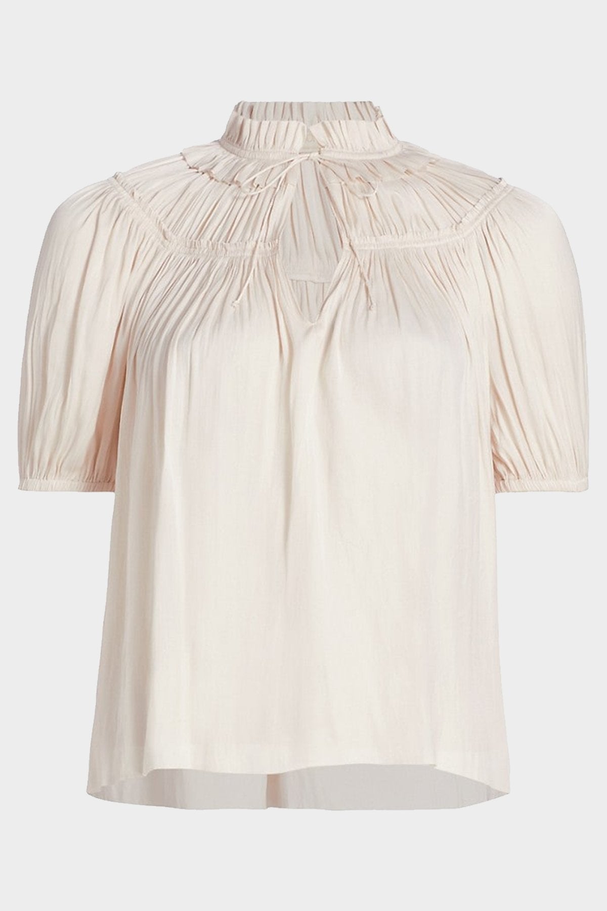 Eleni Short Sleeve Top in Pristine