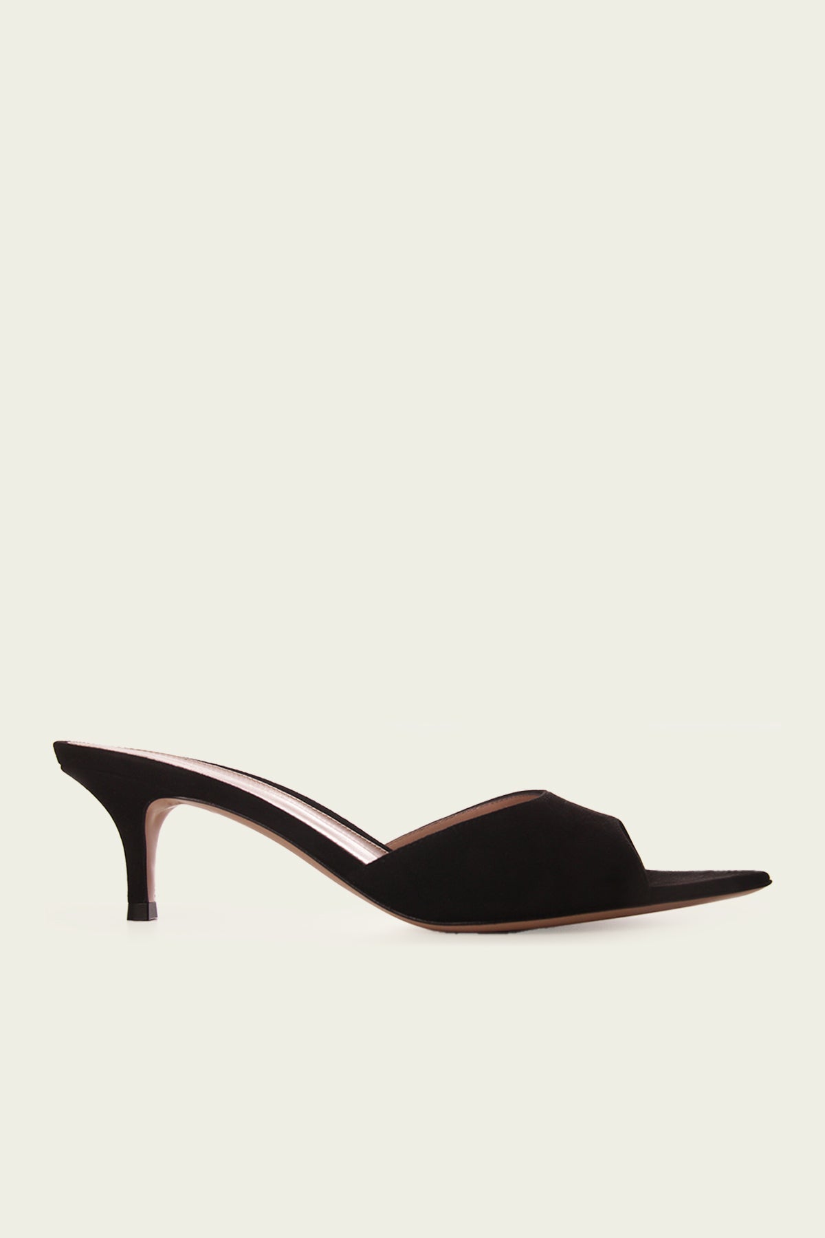 Elle Suede Mule 55 in Black