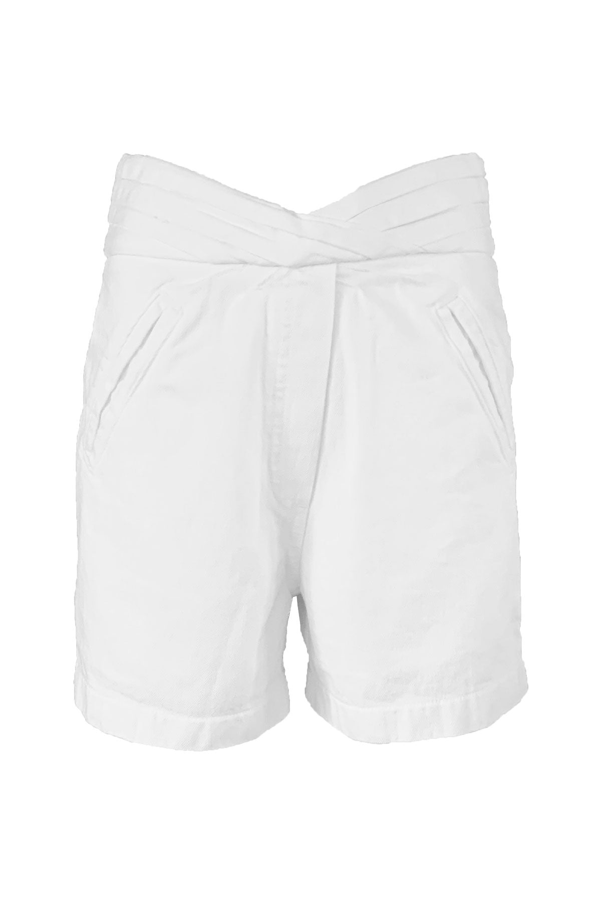 Ellena Pleated Waistband Short Optic White