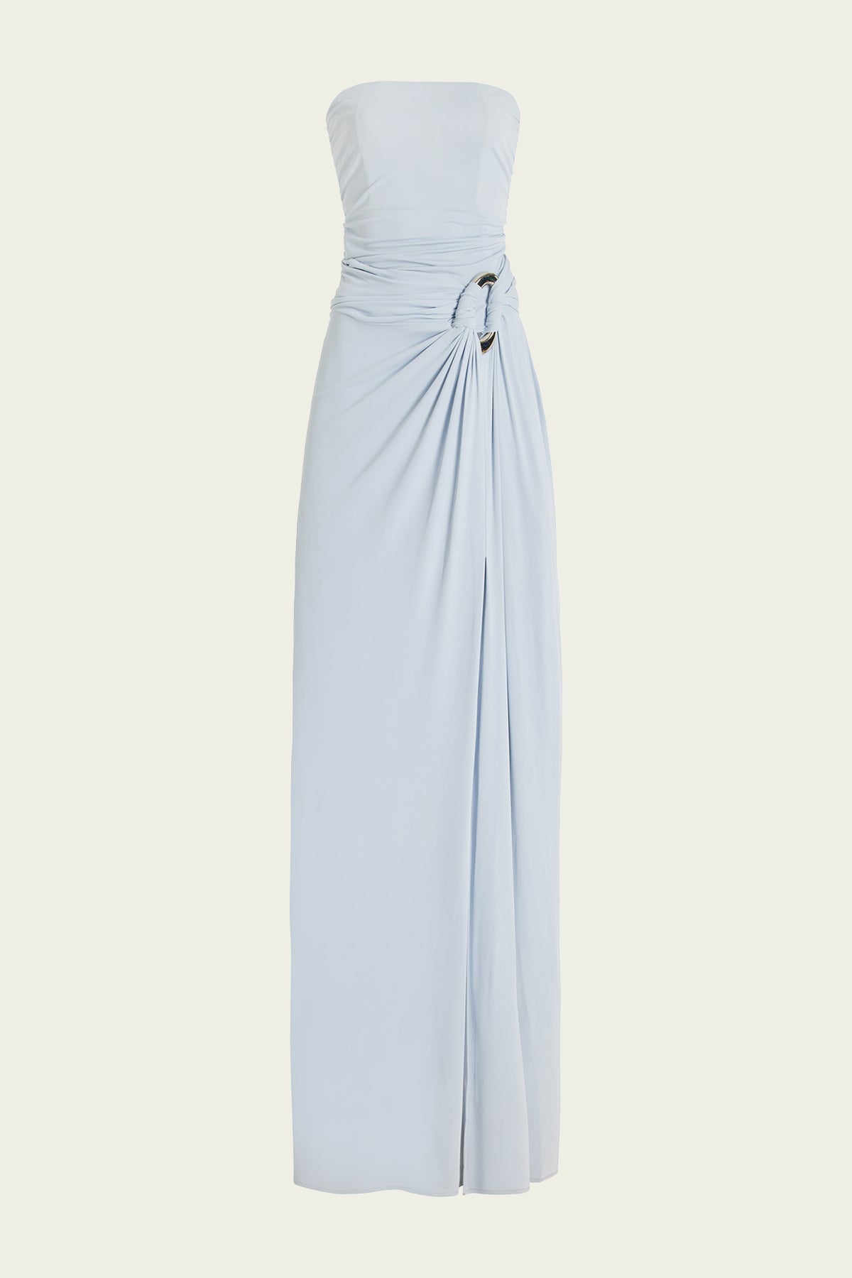 Emma Sleeveless Bustier Gown in Blue Hazel