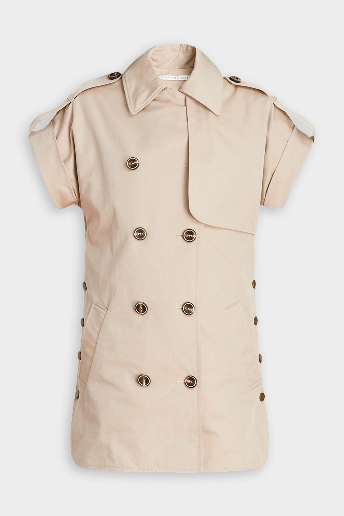 Ensie Dickey Trench Vest in Khaki