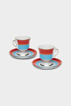 Espresso Cup Set of 2 in Rainbow Azzurro - shop-olivia.com