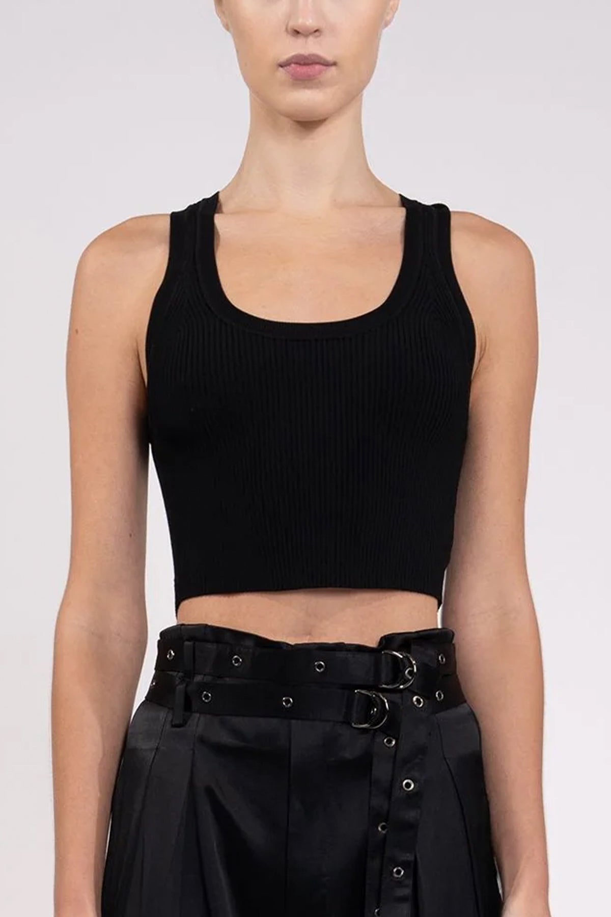 Eve Crop Top in Black