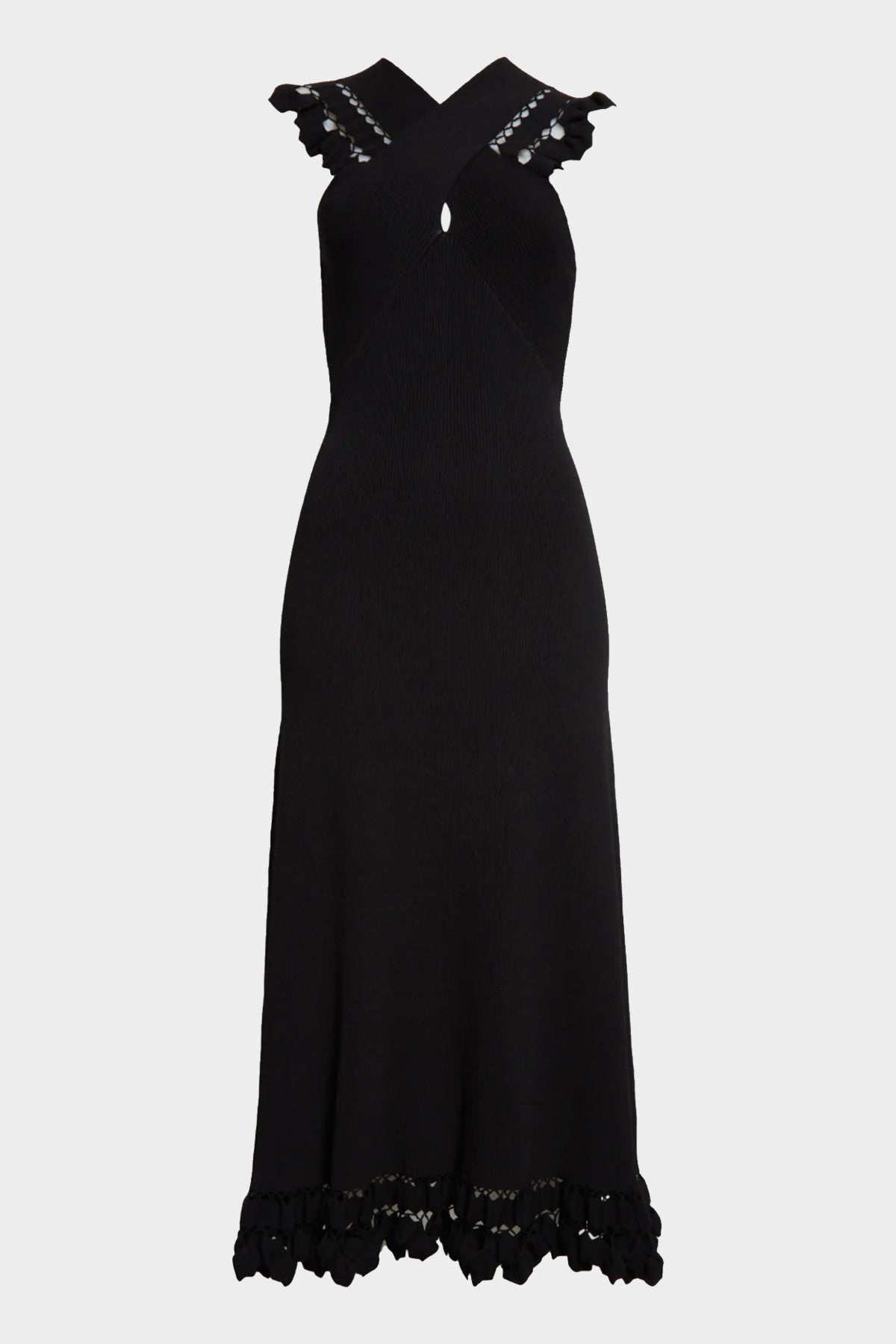 Fiora Midi Dress in Noir