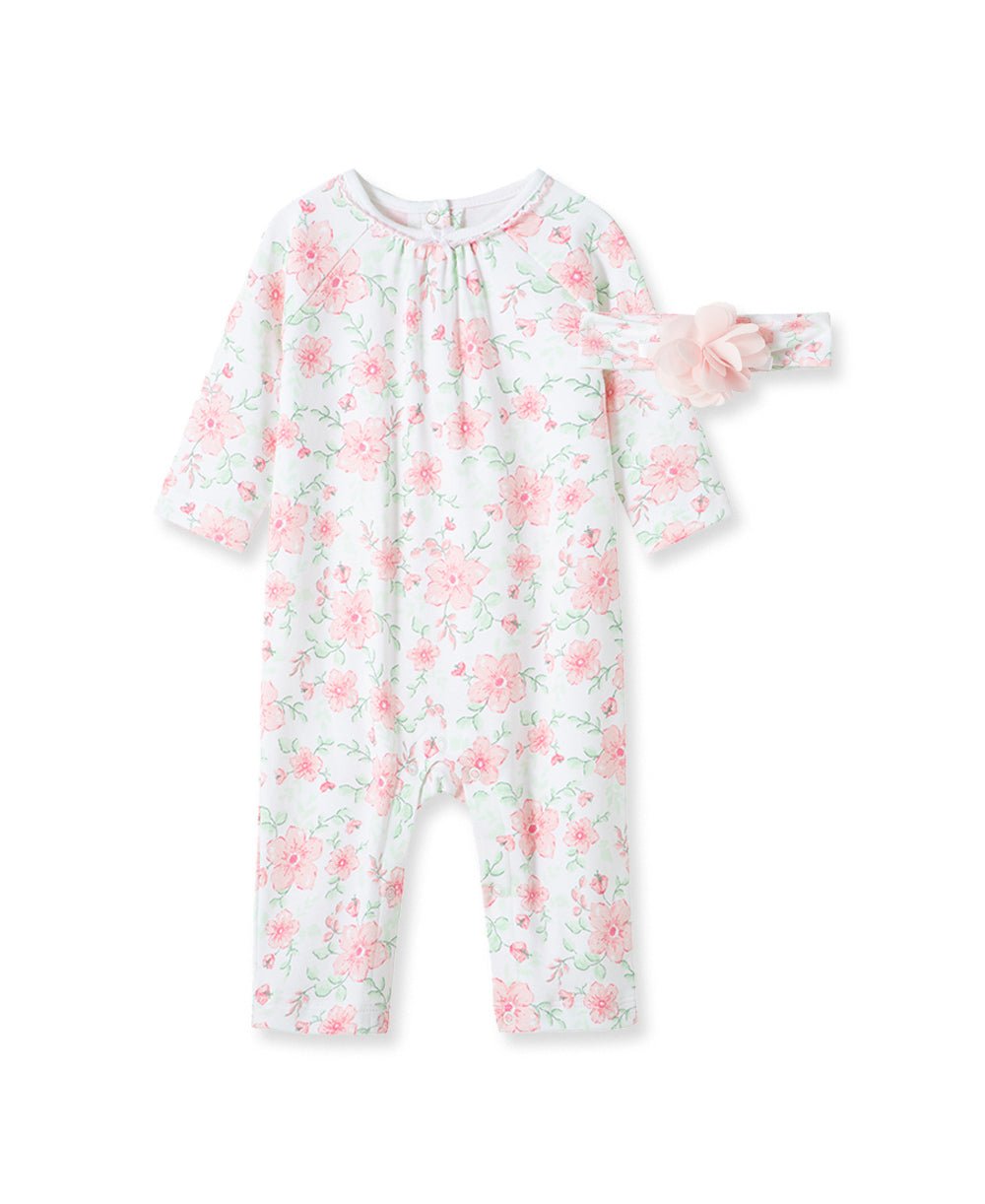 Floral Coverall in Pink