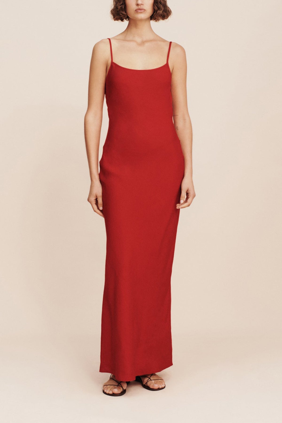 Frances Dress in Crimson