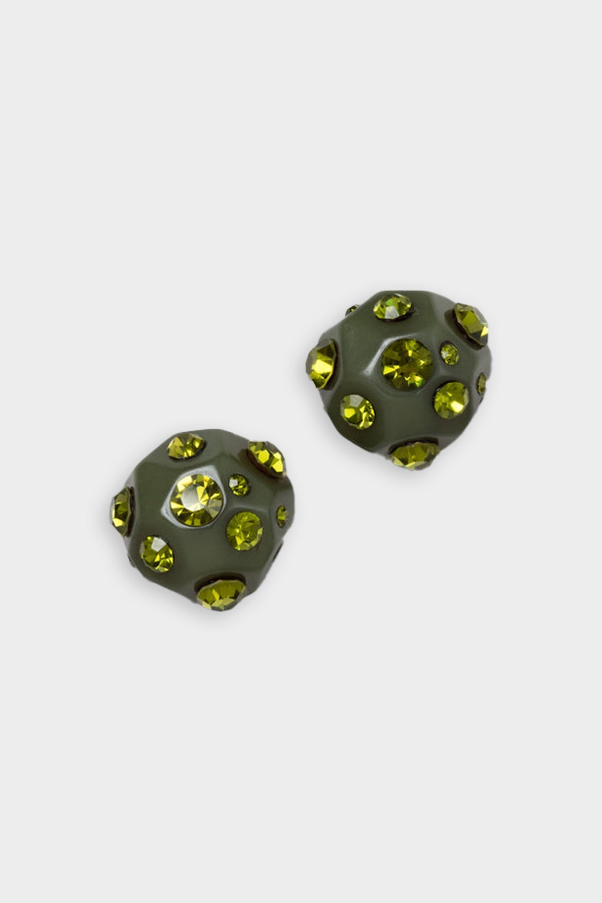 Gallo Clip-On Earrings in Olive