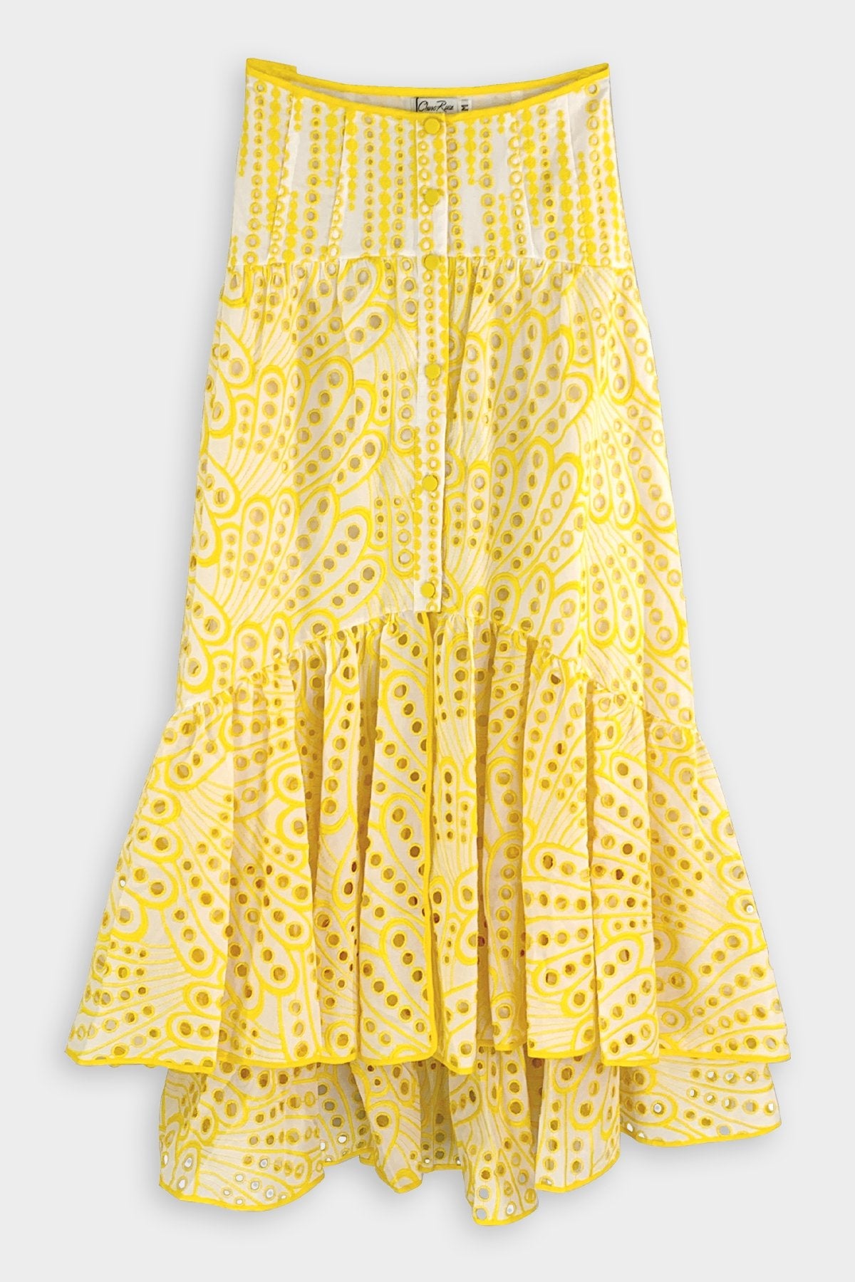 Gina Long Skirt in Solar Yellow