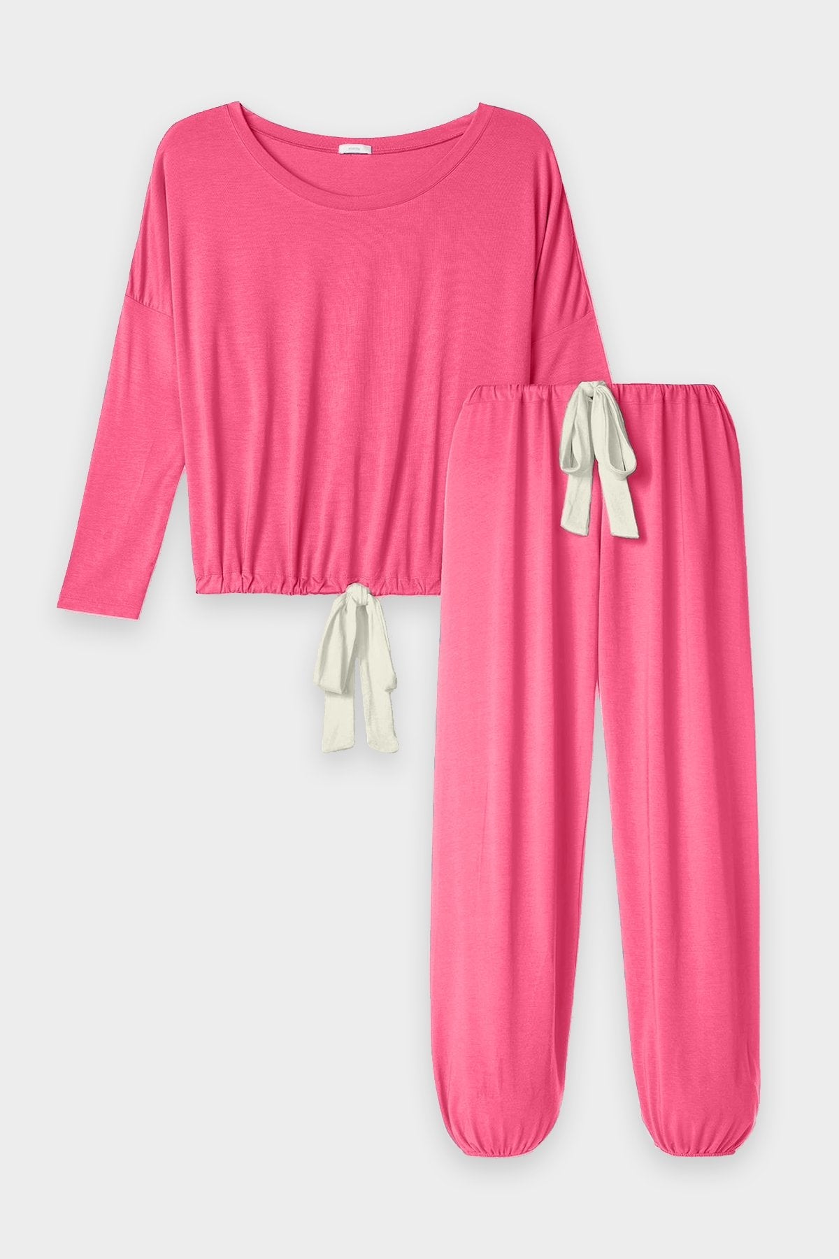 Gisele Modal Slouchy Set in Bright Pink