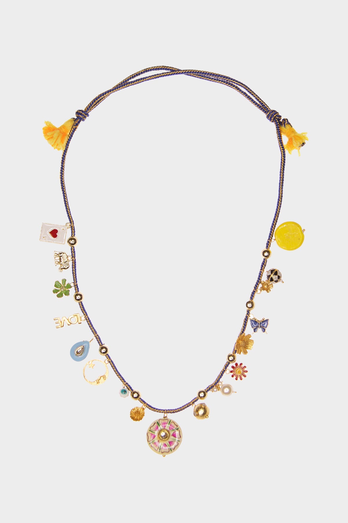 Grigri Necklace Soleil in Beige