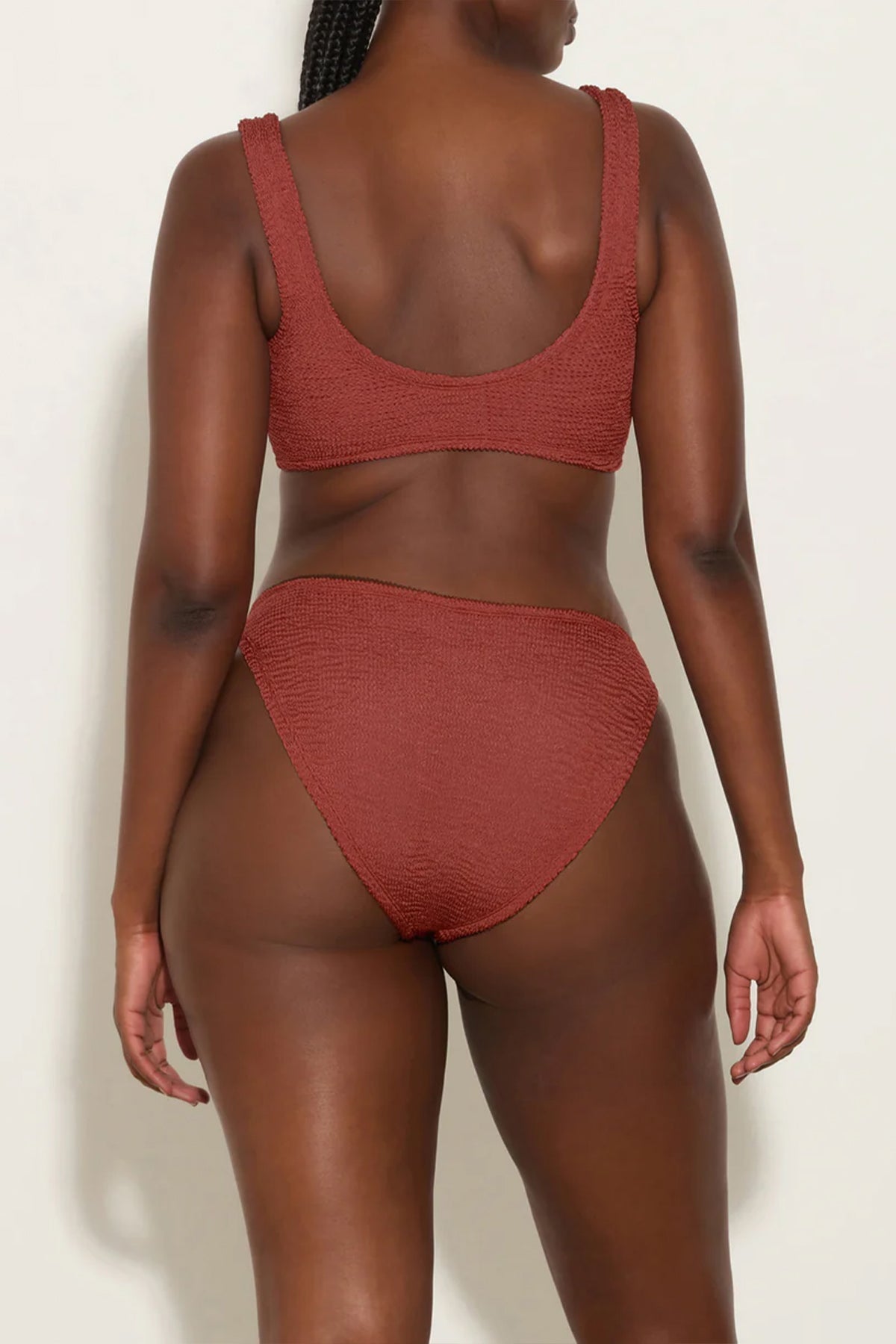 Hallie Bikini Set in Metallic Rosewood