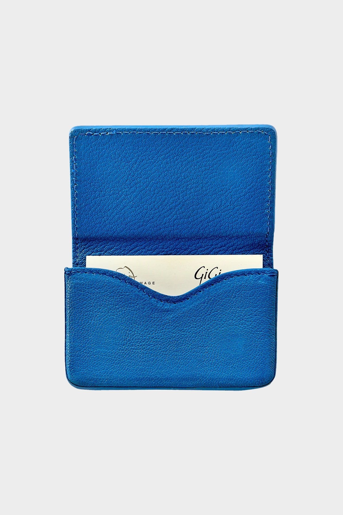 Hard Business Card Case in Mariton Blue