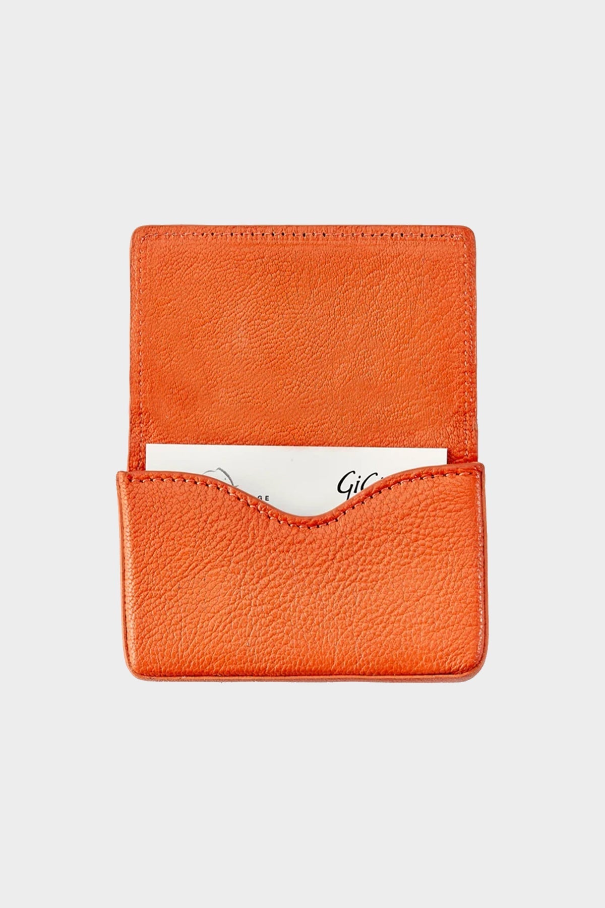 Hard Business Card Case in Orange