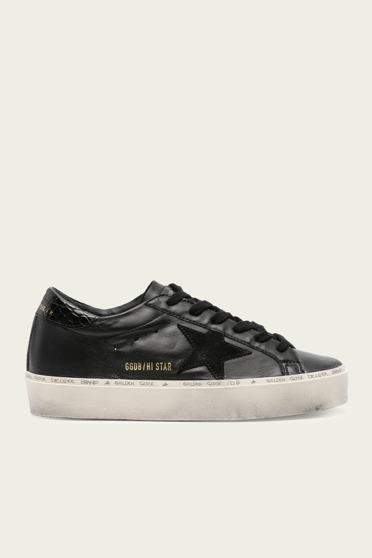 Hi-Star All Black Leather Sneaker