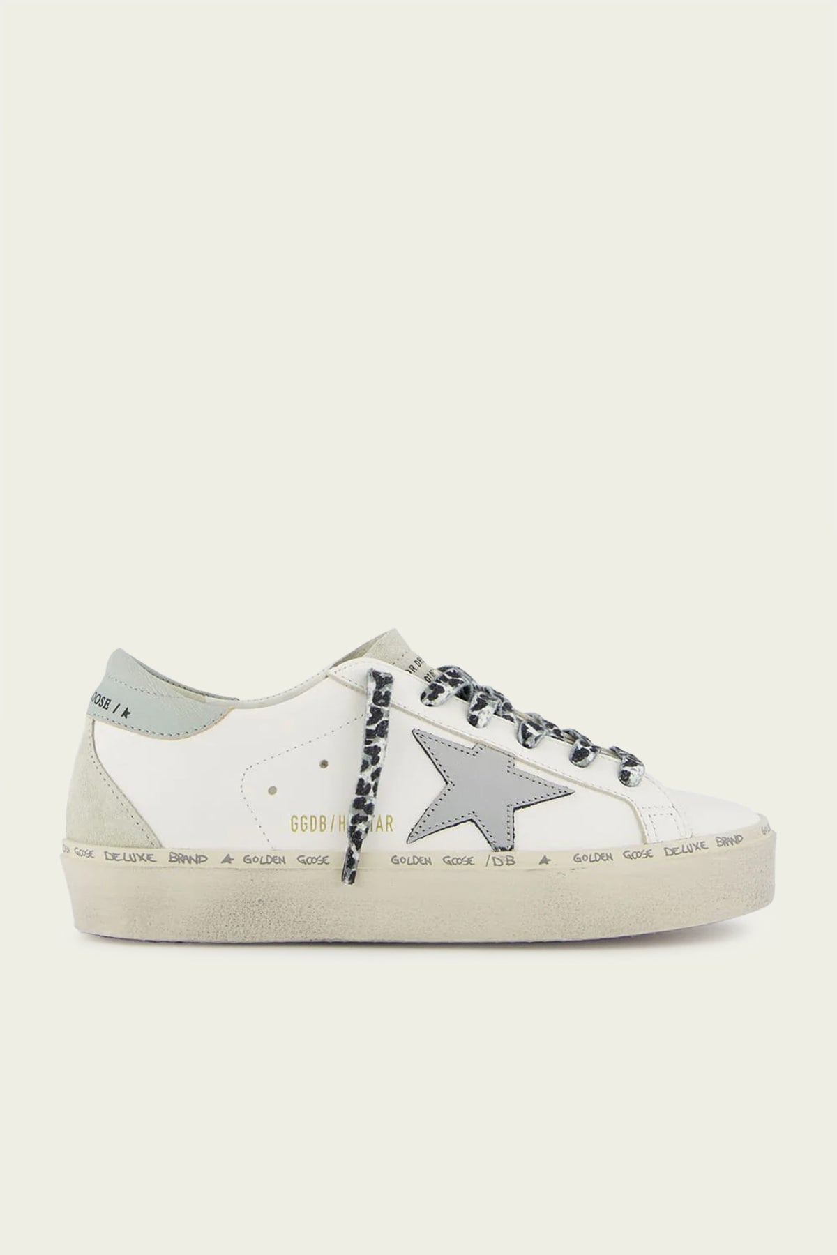 Hi-Star Gray Dawn Laminated Leather Sneaker